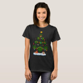 Leaf Christmas Tree Weed Stoner Xmas Premium Tri-b T-Shirt (Vorne ganz)