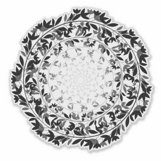 Leaf Circle Aufkleber (Vorderseite)