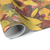 Leaf Collage Paper von George Anthony Jones Geschenkpapier (Rolleneckpunkt)