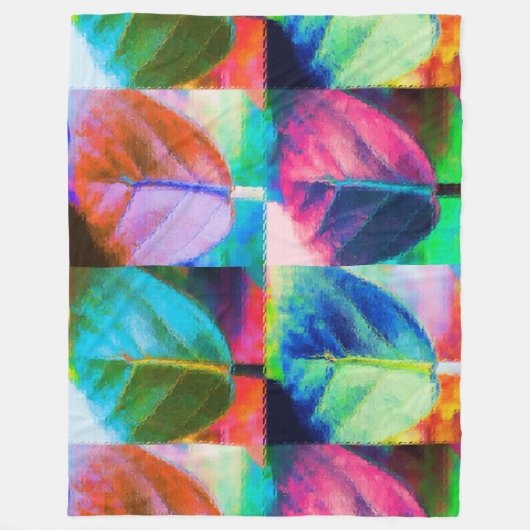 Leaf Colors Fleecedecke (Vorderseite)