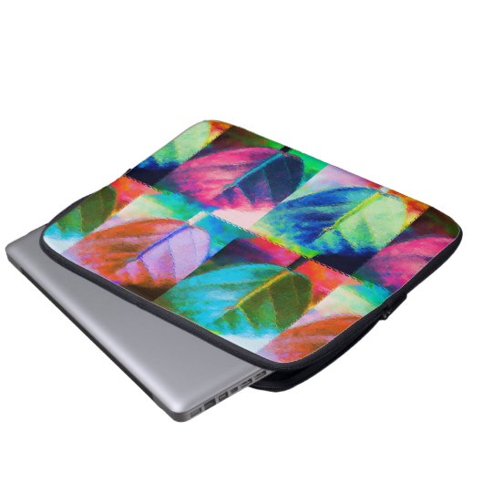 Leaf Colors Laptopschutzhülle (Vorne Knopf)