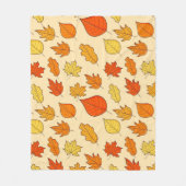 Leaf Concept Pattern. Bleifall und Herbstsymbol, Fleecedecke (Vorderseite)