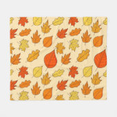 Leaf Concept Pattern. Bleifall und Herbstsymbol, Fleecedecke (Vorderseite (Horizontal))