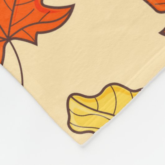 Leaf Concept Pattern. Bleifall und Herbstsymbol, Fleecedecke (Ecke)