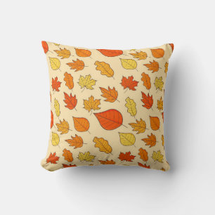 Leaf Concept Pattern. Bleifall und Herbstsymbol, Kissen