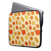 Leaf Concept Pattern. Bleifall und Herbstsymbol, Laptopschutzhülle (Vorderseite Links)