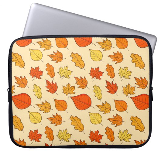 Leaf Concept Pattern. Bleifall und Herbstsymbol, Laptopschutzhülle (Vorderseite)