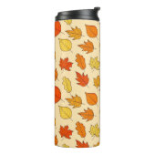 Leaf Concept Pattern. Bleifall und Herbstsymbol, Thermosbecher (Nach links gedreht)