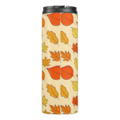 Leaf Concept Pattern. Bleifall und Herbstsymbol, Thermosbecher (Rückseite)