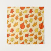 Leaf Concept Pattern. Bleifall und Herbstsymbol, Wandteppich (Vorderseite (Horizontal))