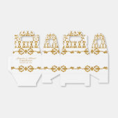 Leaf Damask Art Nouveau Glitzer Empfang Dekoration Geschenkschachtel (Ungefaltet)