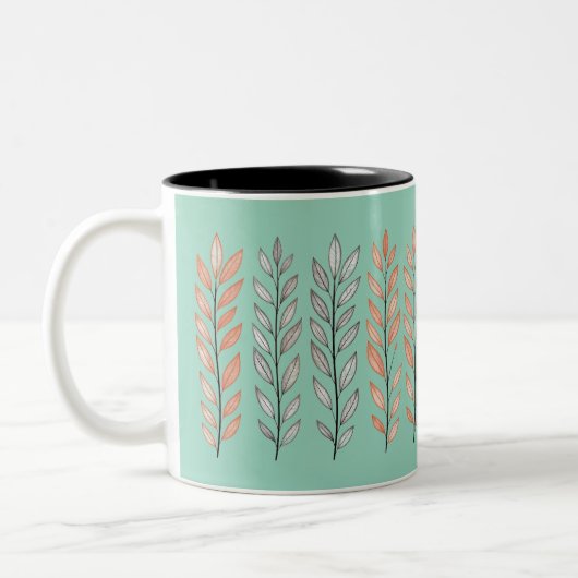 Leaf  Decor  Zweifarbige Tasse (Links)