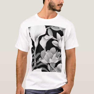 Leaf der tropischen Blume: Nahtloses Muster T-Shirt