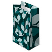 Leaf Design Kleine Geschenktasche Kleine Geschenktüte (Vorderseite Schrägansicht)