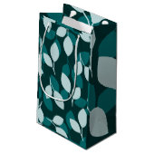 Leaf Design Kleine Geschenktasche Kleine Geschenktüte (Rückseite Schrägansicht)