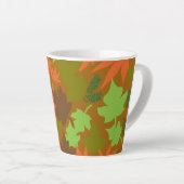 Leaf Design Latte Tasse (Rechte Ecke)