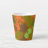 Leaf Design Latte Tasse (Vorderseite)
