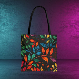 Leaf Design Lge Tote Bag Tasche