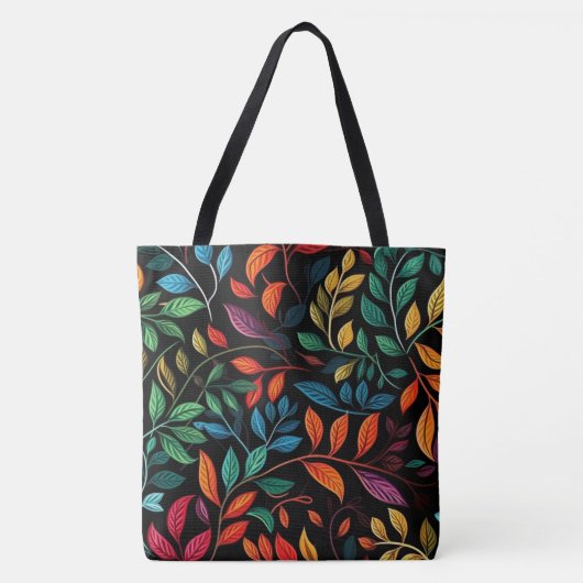 Leaf Design Lge Tote Bag Tasche (Vorderseite)