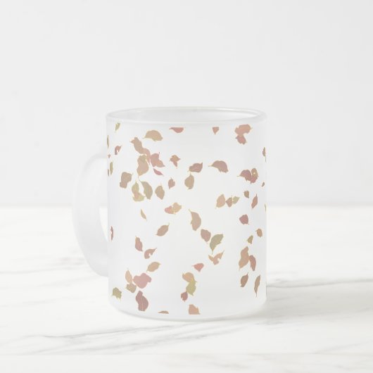 Leaf Design Mattierte Tasse (Vorderseite Links)