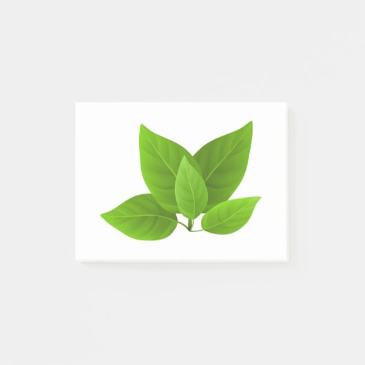 Leaf Design Post-it Klebezettel (Vorderseite)