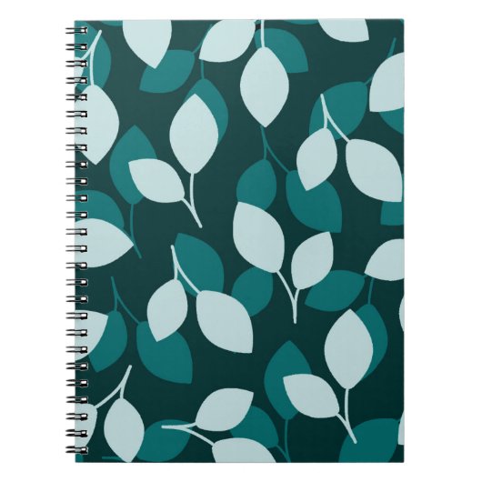 Leaf Design Spiral Foto Notebook Notizblock (Vorderseite)