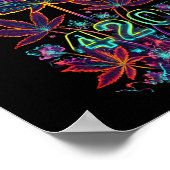Leaf Design Sticker Poster (Ecke)