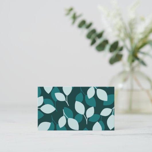 Leaf Design Visitenkarte (Stehend Vorderseite)