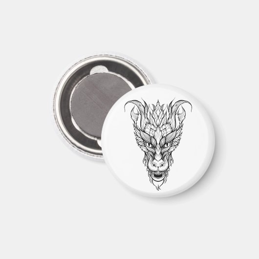 Leaf Dragon Magnet (Vorderseite/Rückseite)