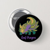 Leaf Dragon pixel art Button (Vorne & Hinten)