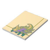 Leaf Dragon Pixel art Notizblock (Rotiert)