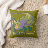 Leaf Dragon, Pixel Art, pixelart Kissen (Decke)