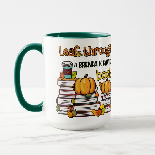 Leaf durch ein Brenda K Davies-Buch Tasse (Links)