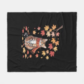 Leaf Fall Tree Hallo Herbst Erntedank Es ist Fall Fleecedecke (Vorderseite (Horizontal))