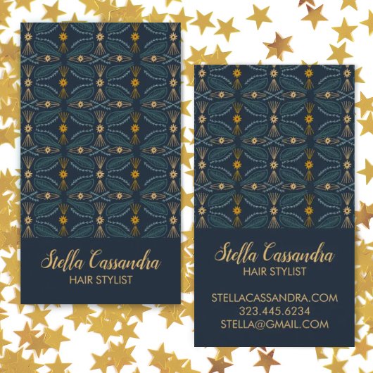 Leaf Feather Elegantes modernes Design Visitenkarte