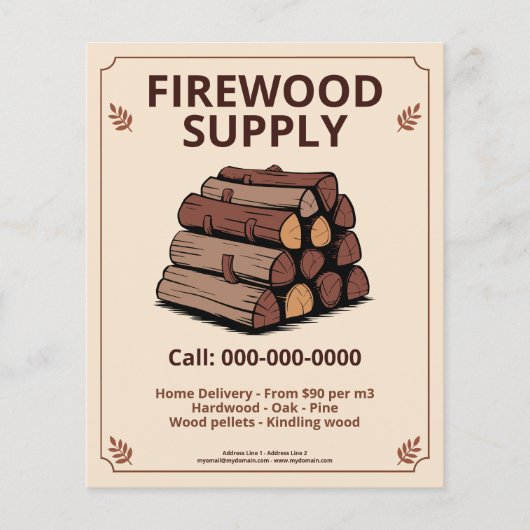 Leaf & Firewood Supply Flyer (Vorne)