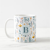 Leaf Floral Muster Alphabet-Kaffee Kaffeetasse (Links)