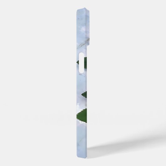 LeaF floraL woW bluE Power Case-Mate iPhone Hülle (Rückseite / Rechts)