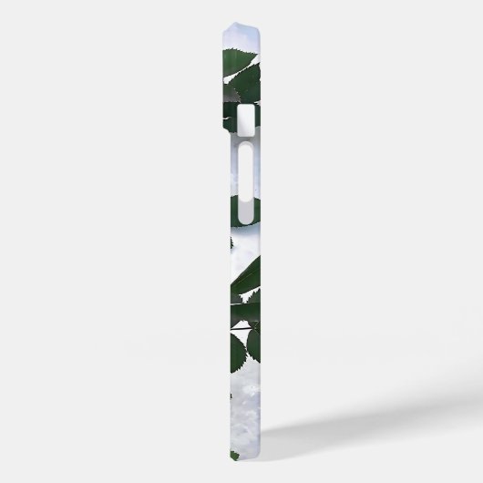 LeaF floraL woW bluE Power Case-Mate iPhone Hülle (Rückseite / Links)