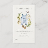 Leaf Foliage Boy Clothes Windeln Windeln Raffle Ba Begleitkarte (Vorderseite)