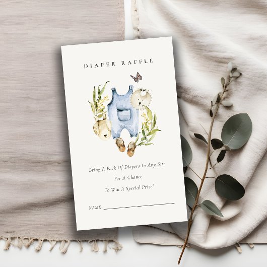 Leaf Foliage Boy Clothes Windeln Windeln Raffle Ba Begleitkarte