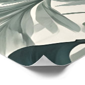 Leaf formt Schönheitsmuster Poster (Ecke)