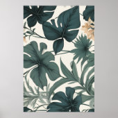 Leaf formt Schönheitsmuster Poster (Vorne)