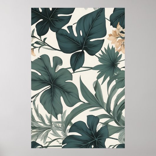 Leaf formt Schönheitsmuster Poster (Vorne)