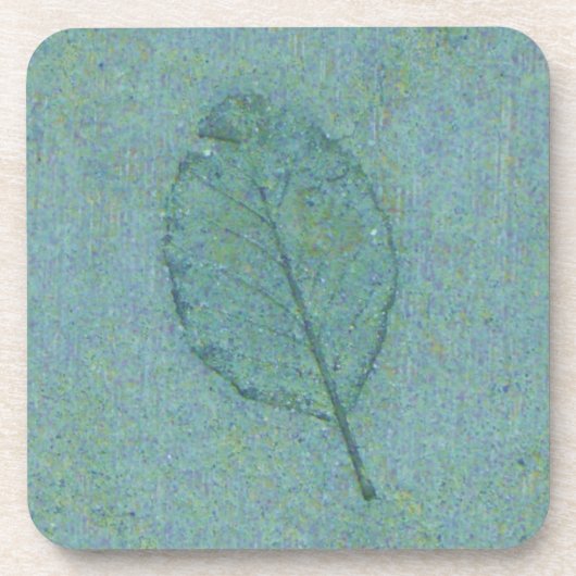 Leaf Fossil Getränkeuntersetzer (Vorderseite)