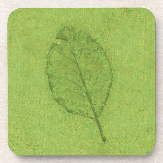 Leaf Fossil Getränkeuntersetzer (Vorderseite)