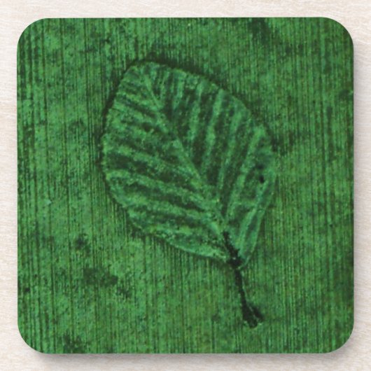 Leaf Fossil Getränkeuntersetzer (Vorderseite)