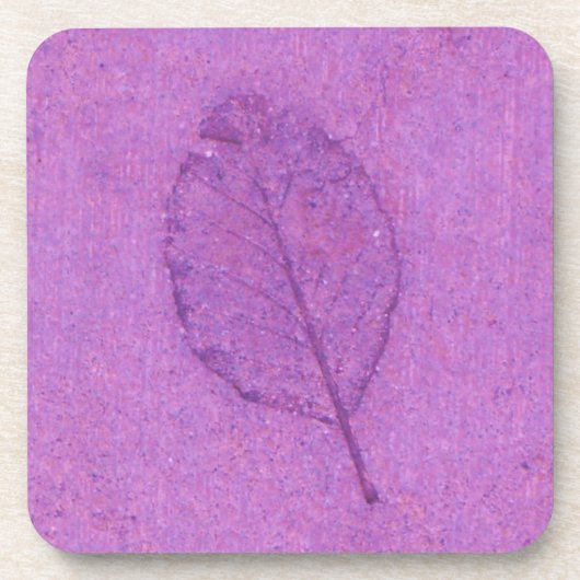 Leaf Fossil Getränkeuntersetzer (Vorderseite)