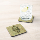 Leaf Fossil Untersetzer (Rechte Seite)