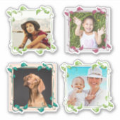 Leaf Frames Personal Foto Scrapbook Stickers Aufkleber (Vorderseite)